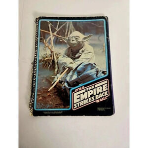 Vintage 1980 Star Wars Empire Strikes Back Spiral Notebook Yoda Jedi Mas…